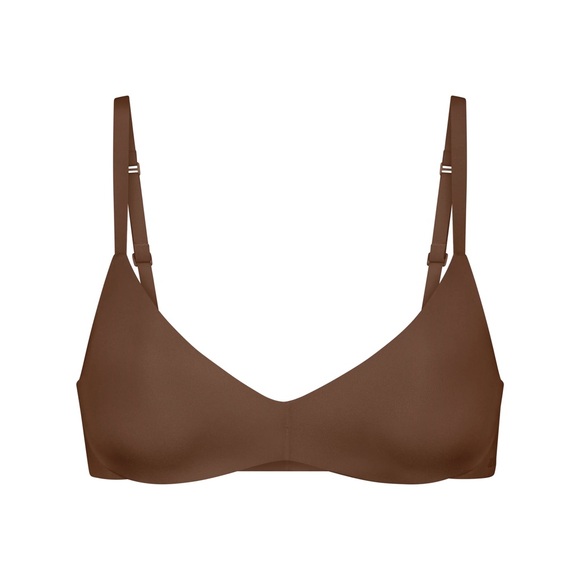 SKIMS Other - NWT! SKIMS Wireless Form Push-Up Plunge Bra — Jasper (34C) 🤎